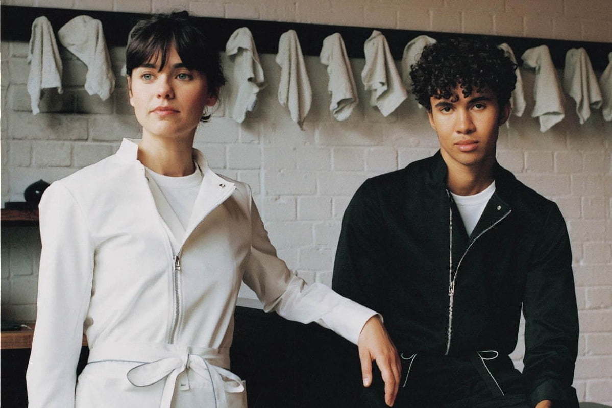 ユニフォーム(制服)｜小野塚秋良のワークウエア「ハクイ(HAKUÏ)」新作、ライダースジャケットやトロンプルイユのエプロン