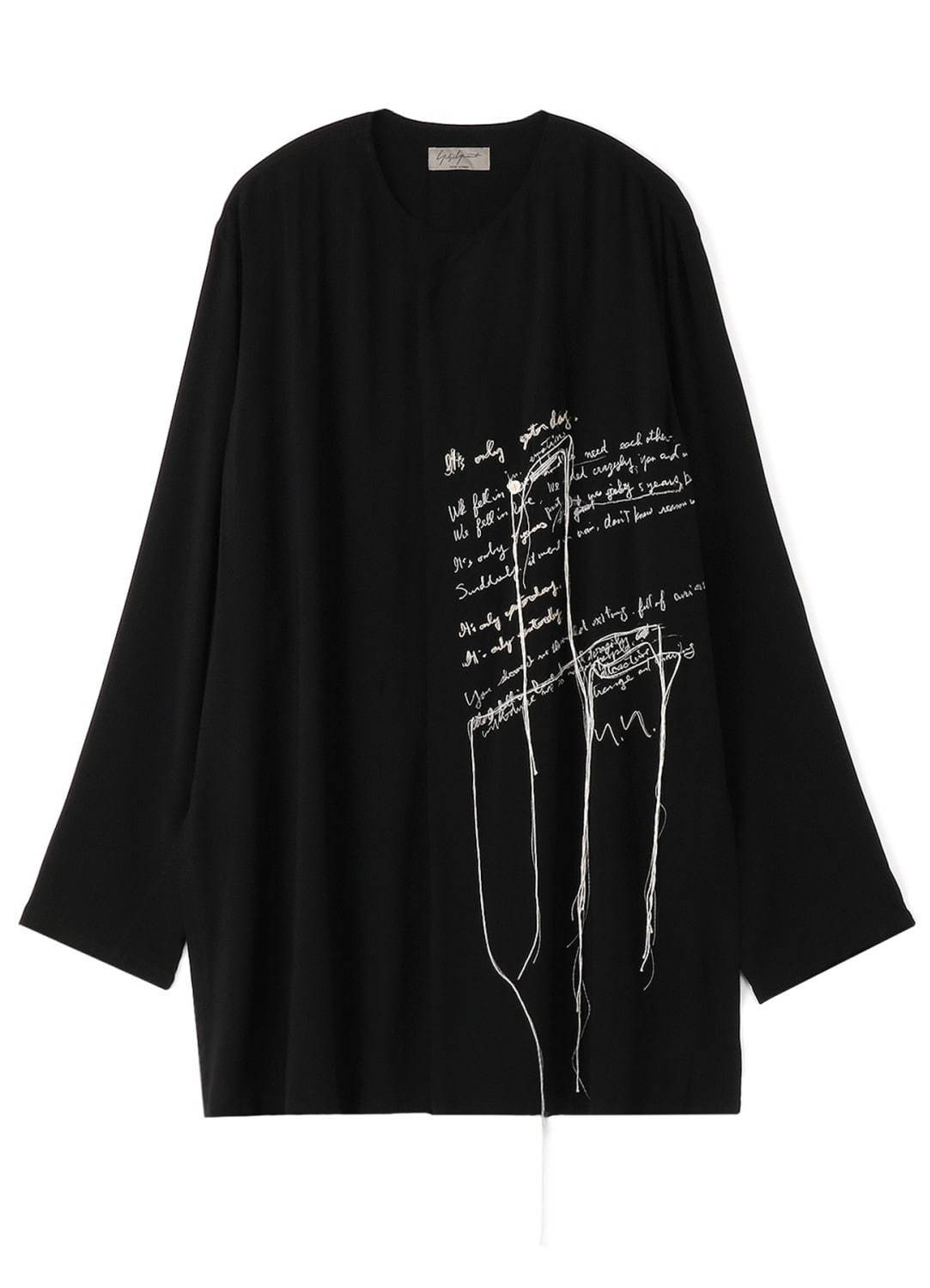 212191● yohji yamamoto  W-ITS ONLYシャツ