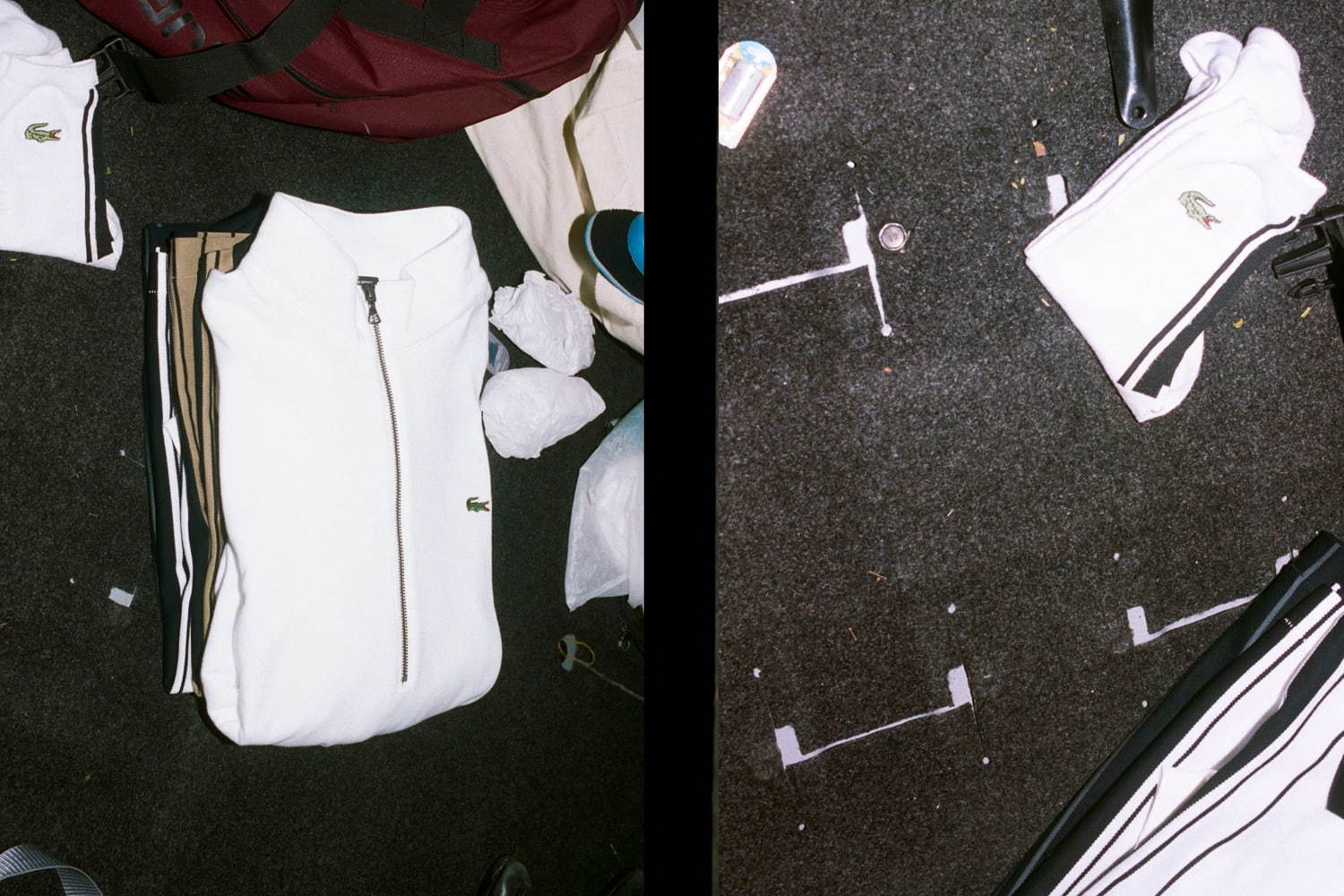 ラコステ× ビューティ＆ユース、ヴァイナルアーカイブ大北デザインのライン入りポロシャツ｜写真21