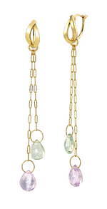 スタージュエリー ガール新作"フラミンゴ＆シェル"のスタッズピアス、ルビーやパールを飾って｜写真7