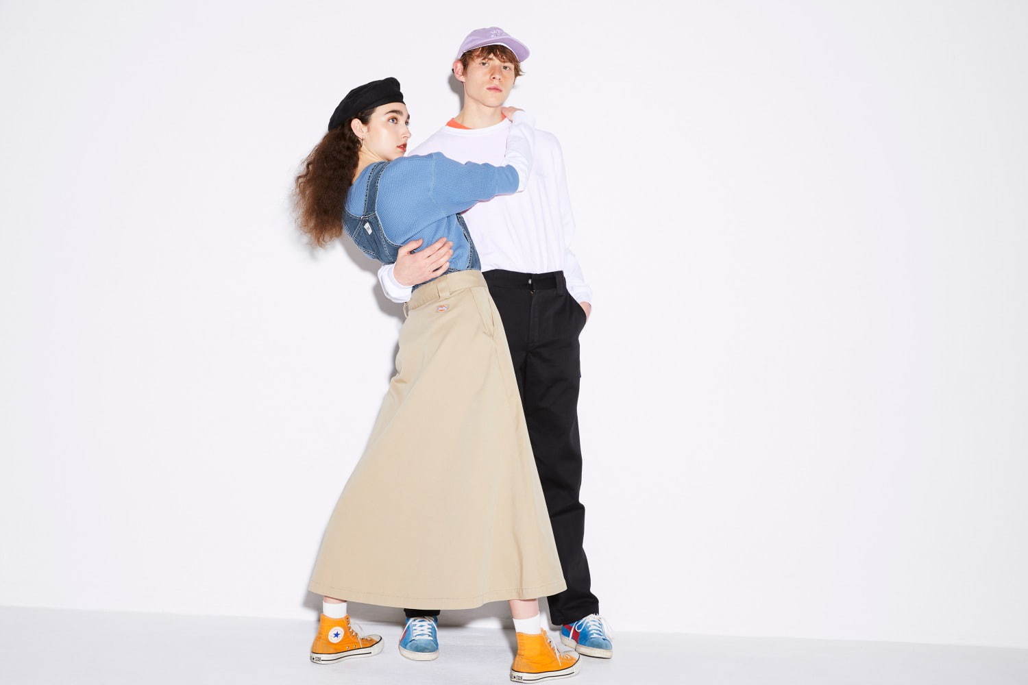 新品タグ付　Lee Dickies コラボ サーキュラースカート　デニム 新品タグ付 Lee Dickies コラボ サーキュラースカート デニム