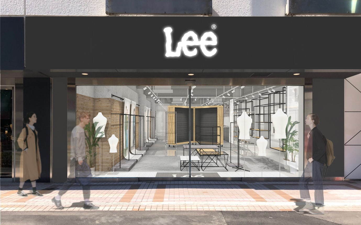 新品タグ付　Lee Dickies コラボ サーキュラースカート　デニム 美品】Lee Dickies コラボ スカート サーキュラースカート