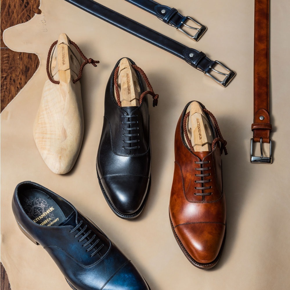 リーガルの紳士靴ブランド・シェットランドフォックス、ベルトとセットの10年記念シューズ発売 - ファッションプレス