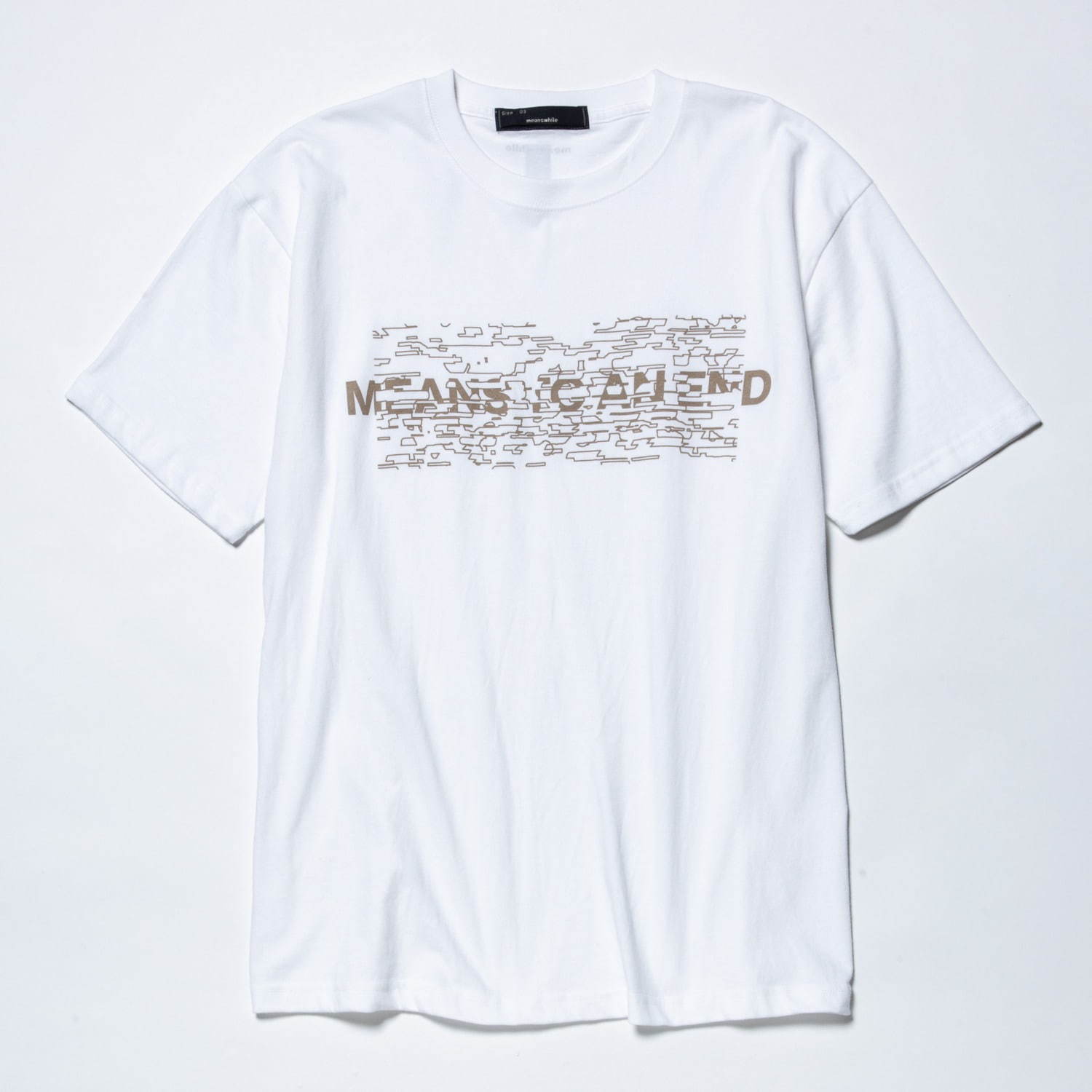 ミーンズワイル×Ray MasakiのコラボTシャツ＆パーカー、文字にモザイクをかけたデザイン｜写真29
