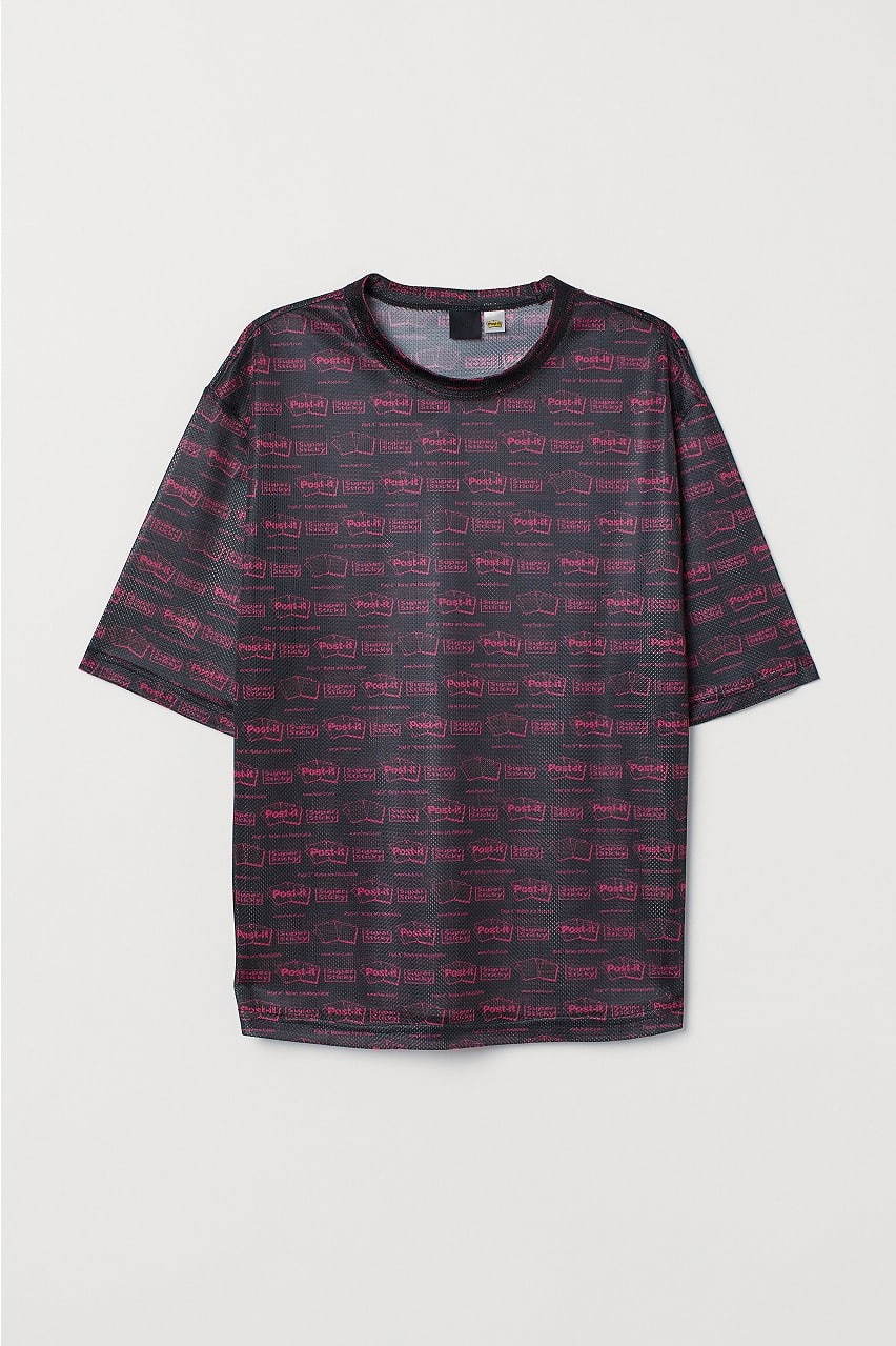 H&M×ポスト・イットのメンズウェア、“付箋”カラーのTシャツ＆ソックスやロゴプリントシャツ｜写真14