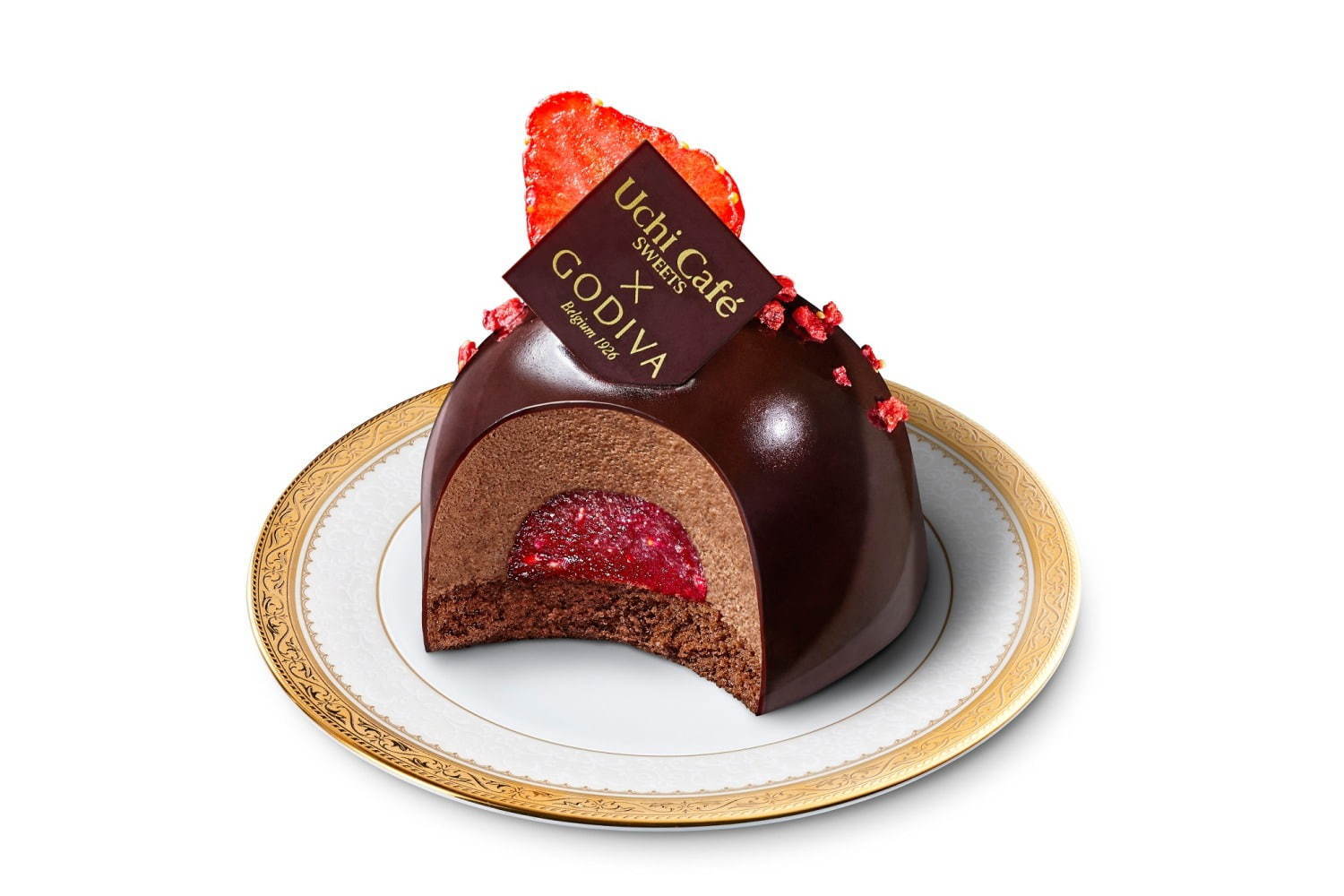ローソン、ゴディバ監修の新作ショコラスイーツ -“生フルーツ”初使用のドーム型4層ケーキなど｜写真1