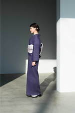 きものやまと19年新作ゆかた「ジャパン・ブルー」をベースに金魚や椿の花をあしらって｜写真12