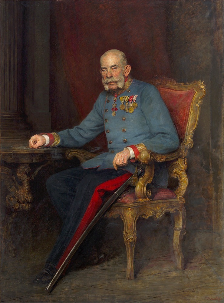 ヴィクトール・シュタウファー《オーストリア・ハンガリー二重帝国皇帝フランツ・ヨーゼフ1世の肖像》 1916年頃 油彩／カンヴァス ウィーン美術史美術館 Kunsthistorisches Museum, Wien