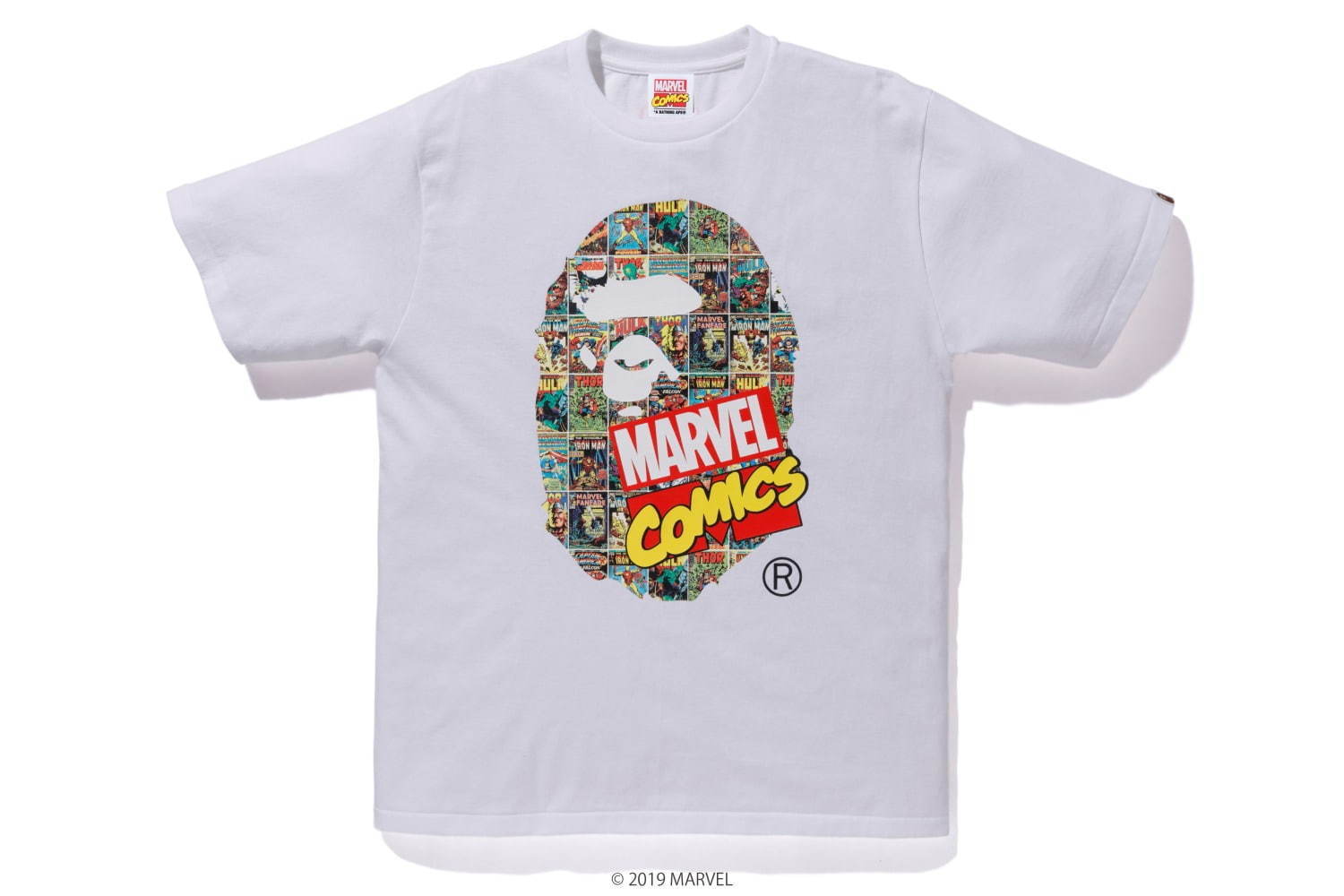 マーベル＆ベイプのコラボTシャツ、アイアンマンやキャプテン・アメリカをカモ柄グラフィックに｜写真3