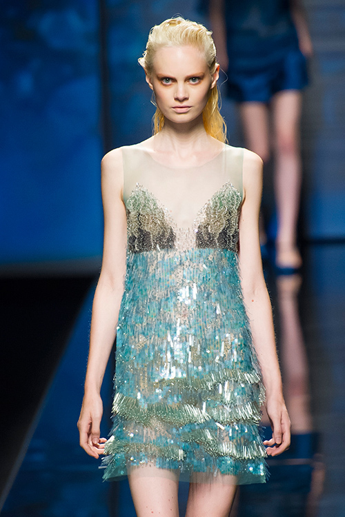 アルベルタ フェレッティ 2013年春夏コレクション - 美しい海の世界のようにきらめくドレス コピー