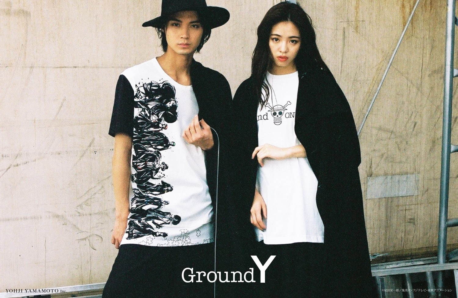 ニットワンピース　黒　groundＹ