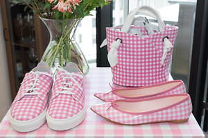 レペット repetto ギンガムチェックピンク ブリジット 37