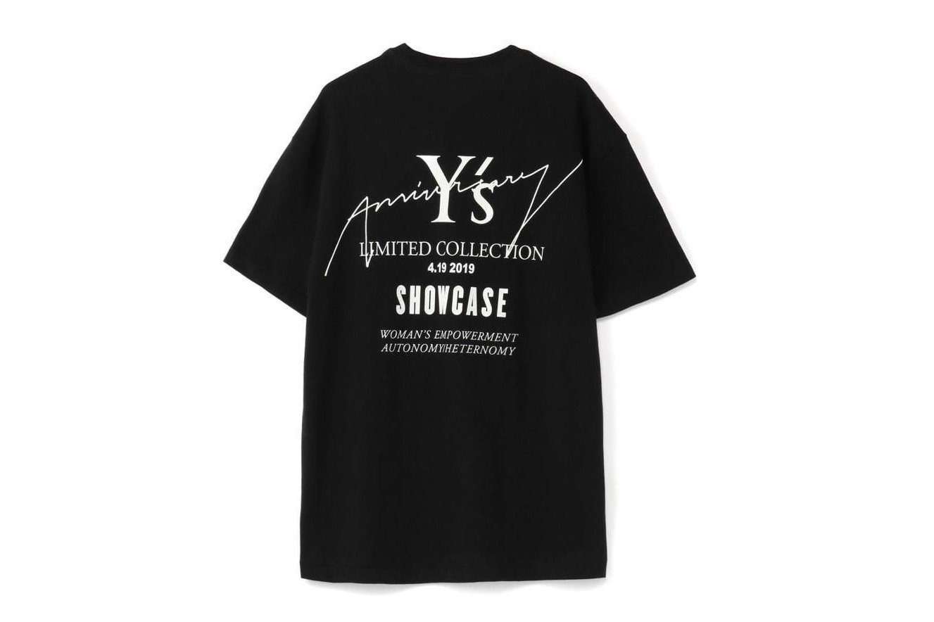 Y's ワイズ プリント 花 抜染 葉 Tシャツ 3 黒 前面 ポイント【希少】
