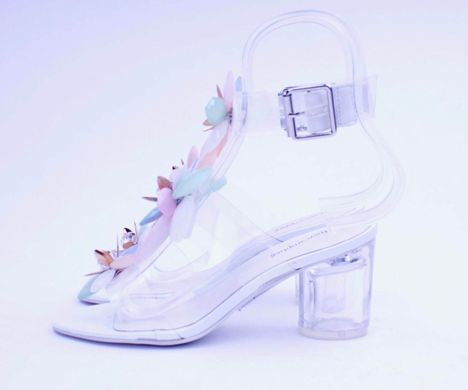 ジェフリーキャンベル(Jeffrey Campbell) フラワークリアヒールサンダル｜写真1