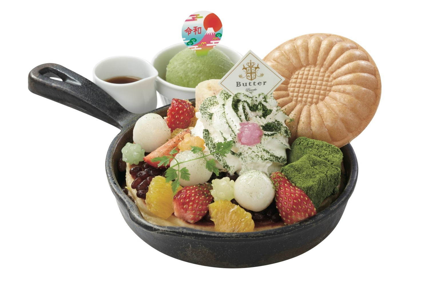 パンケーキ専門店 バター の 令和 和風 パンケーキ 金平糖や抹茶アイスをトッピング ファッションプレス