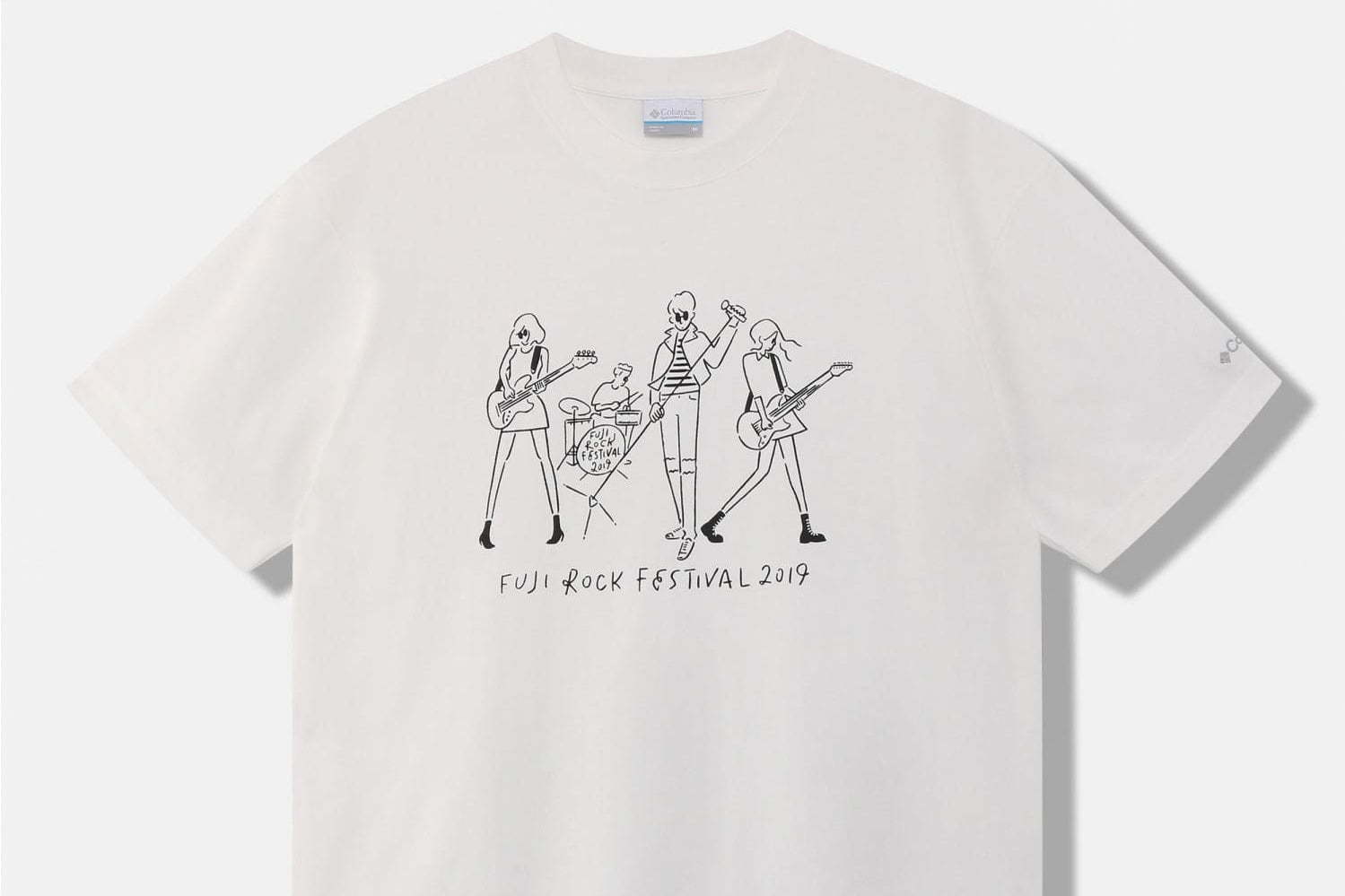 フジロック フェスティバル コロンビア 長場雄のコラボtシャツ 吸湿速乾 紫外線カット機能 ファッションプレス