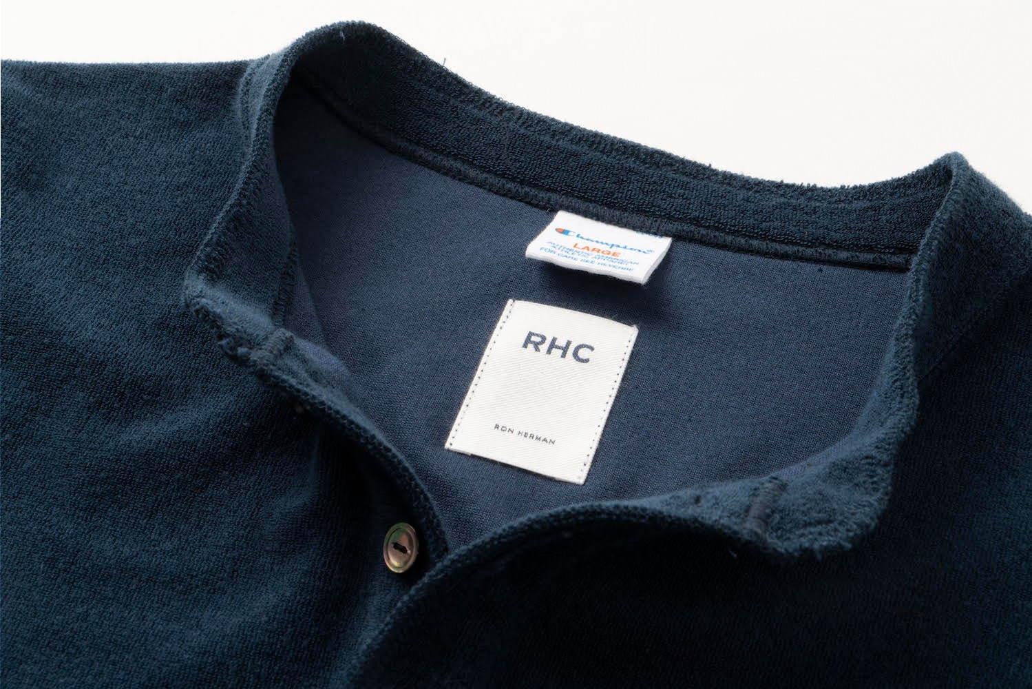 RHC ロンハーマン×チャンピオンのTシャツ＆ショーツ、パイル生地 