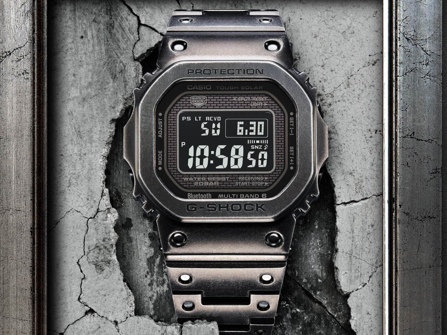 G-SHOCKのスクエア型腕時計「GMW-B5000」新作、ヴィンテージの風合いを