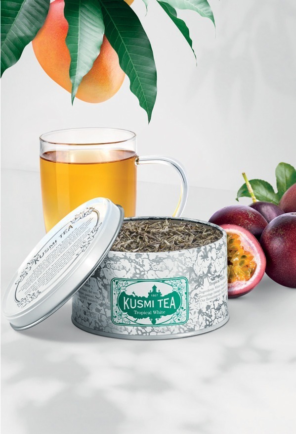 クスミティーの新紅茶「トロピカル ホワイト」とろけるマンゴー＆パッションフルーツが香る｜写真2