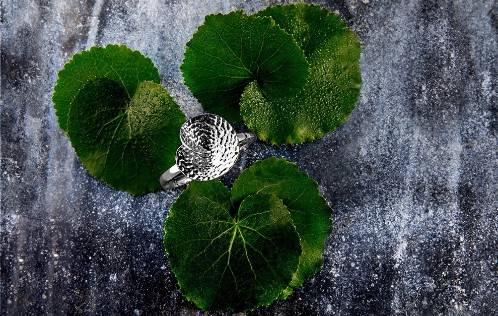 ナチュア & ニコライ バーグマン新作シルバーコレクション、植物の葉から着想したリングやピアス｜写真6