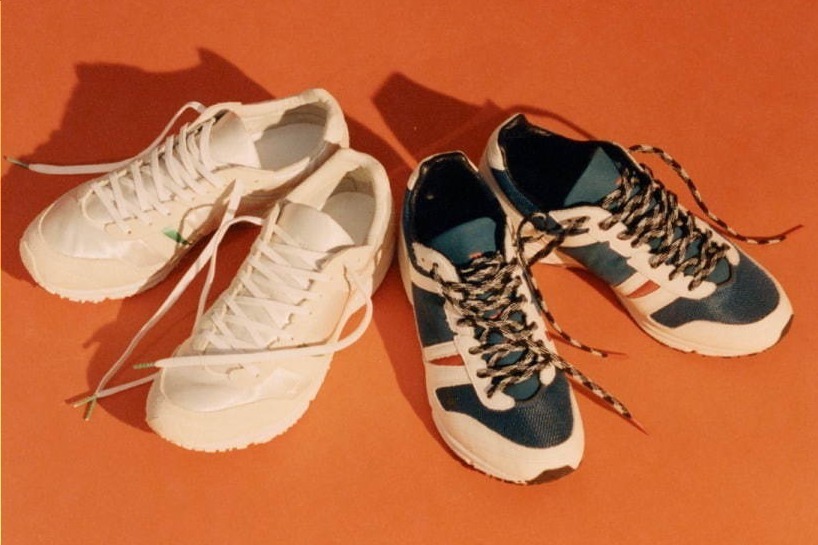 ミズノ×パリ発ストリートブランド「フューチャー」のスニーカー、素材が異なる2種のカラーで