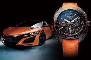 セイコー アストロン×ホンダのスポーツカー「NSX」コラボ腕時計、車体フォルムやホイール着想のケース