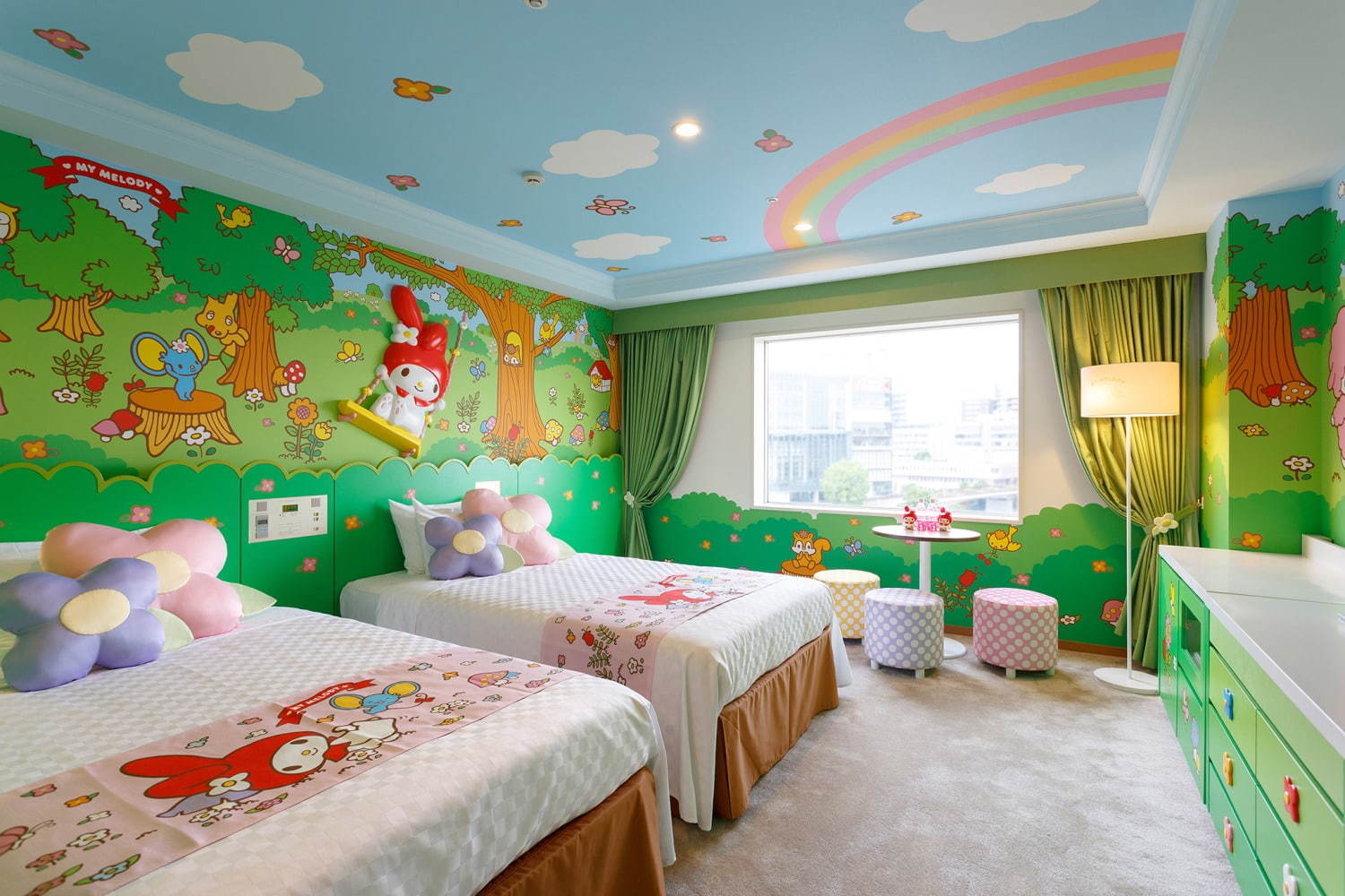 世界初マイメロディ リトルツインスターズの客室が京王プラザホテル多摩に誕生｜写真2