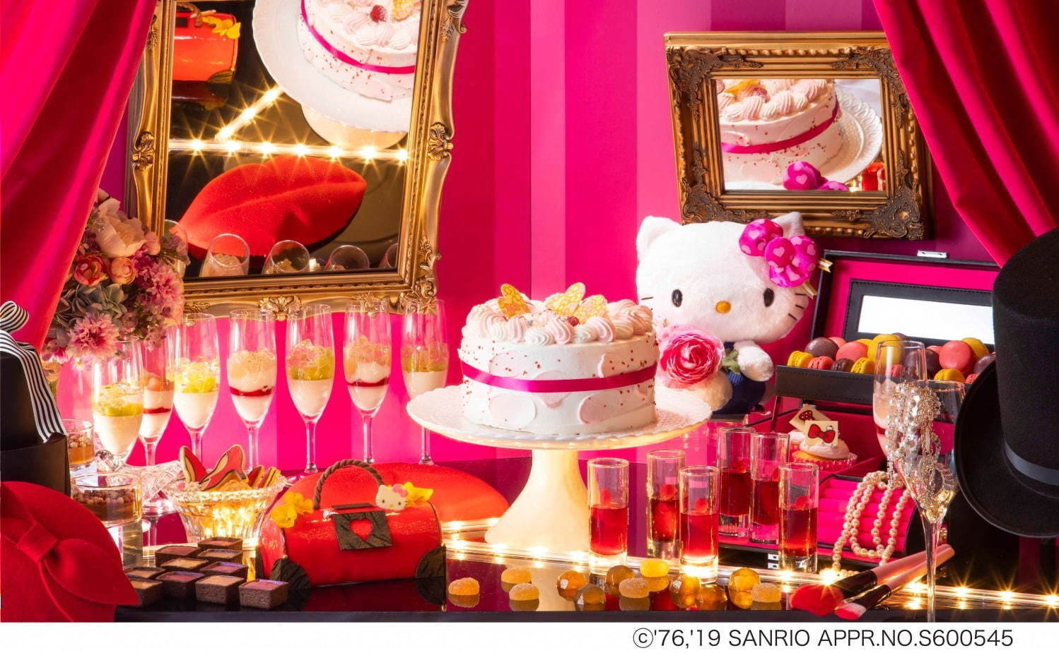 “ピンク”をテーマにしたアフタヌーンティー＆ビュッフェ - 桃やピンクのチョコ、ハローキティも登場｜写真3