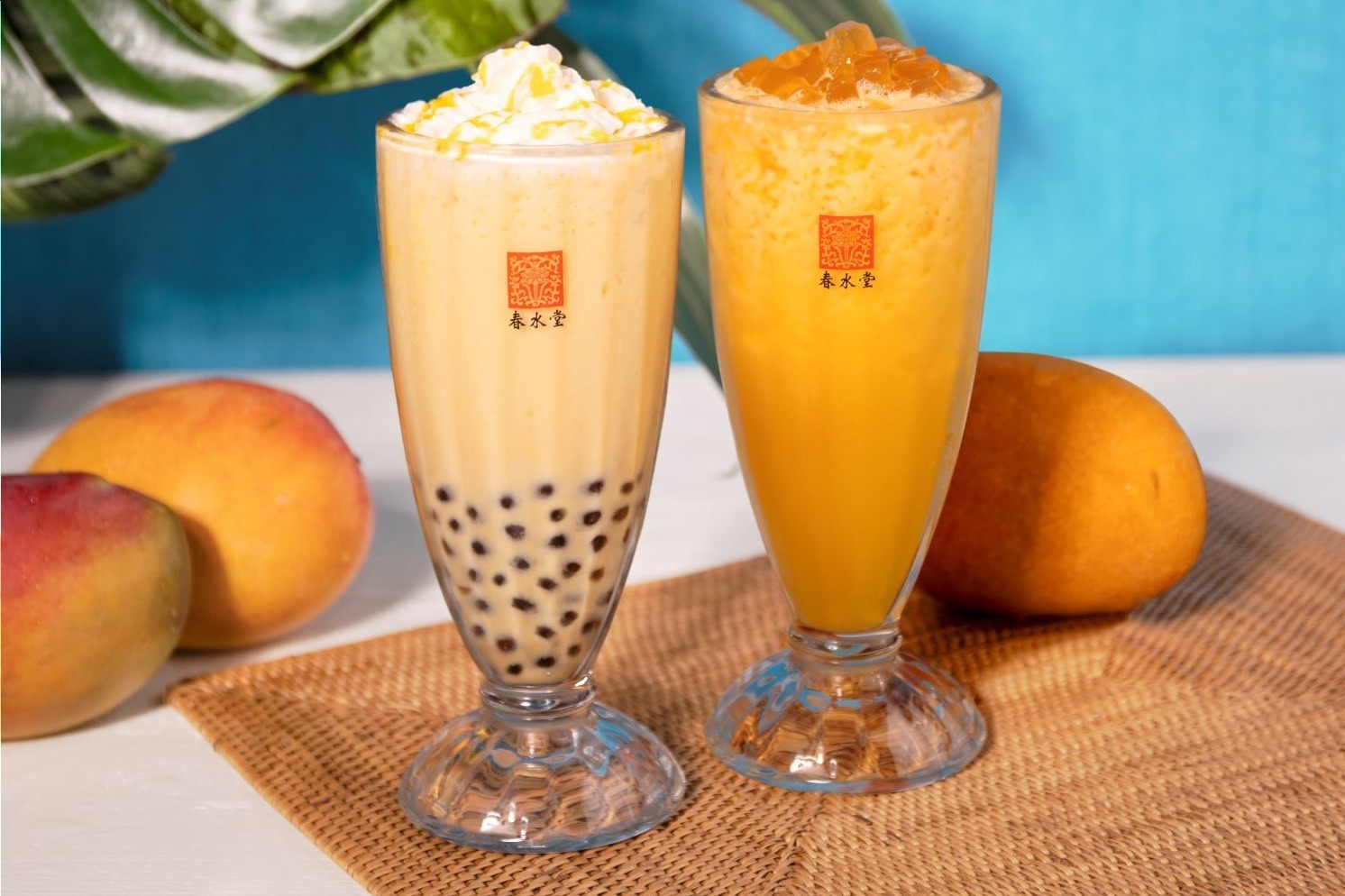 春水堂「タピオカマンゴーミルクティー」限定発売、ぷるぷる食感“愛玉ゼリー”入りドリンクも