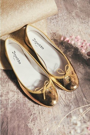 Repetto  レペット  フラットシューズ  バレーシューズ  ゴールド