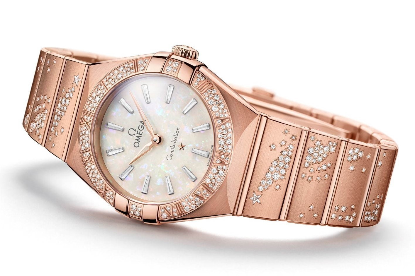 オメガ新作レディース腕時計、ダイヤモンドが輝く“流れ星