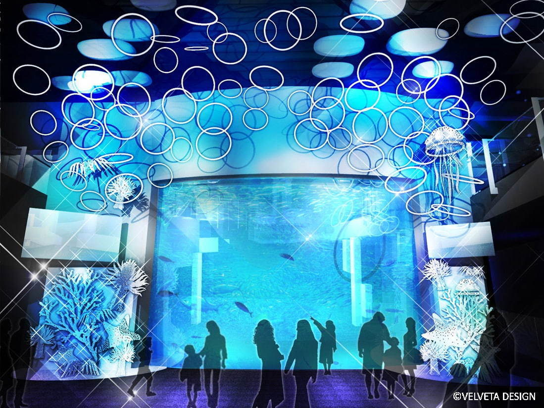 新江ノ島水族館「えのすいワンダーアクアリウム 2019」光をテーマに館内を装飾、夏限定イルカショーも｜写真3