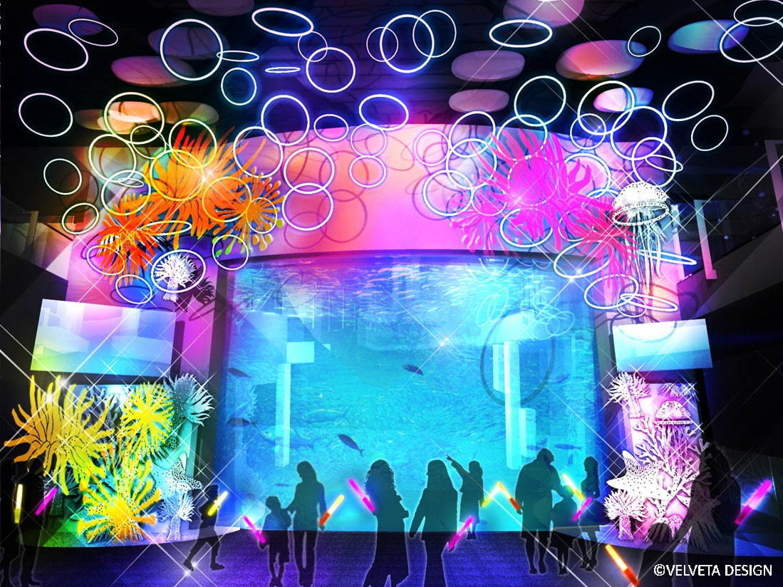 新江ノ島水族館「えのすいワンダーアクアリウム 2019」光をテーマに館内を装飾、夏限定イルカショーも｜写真4