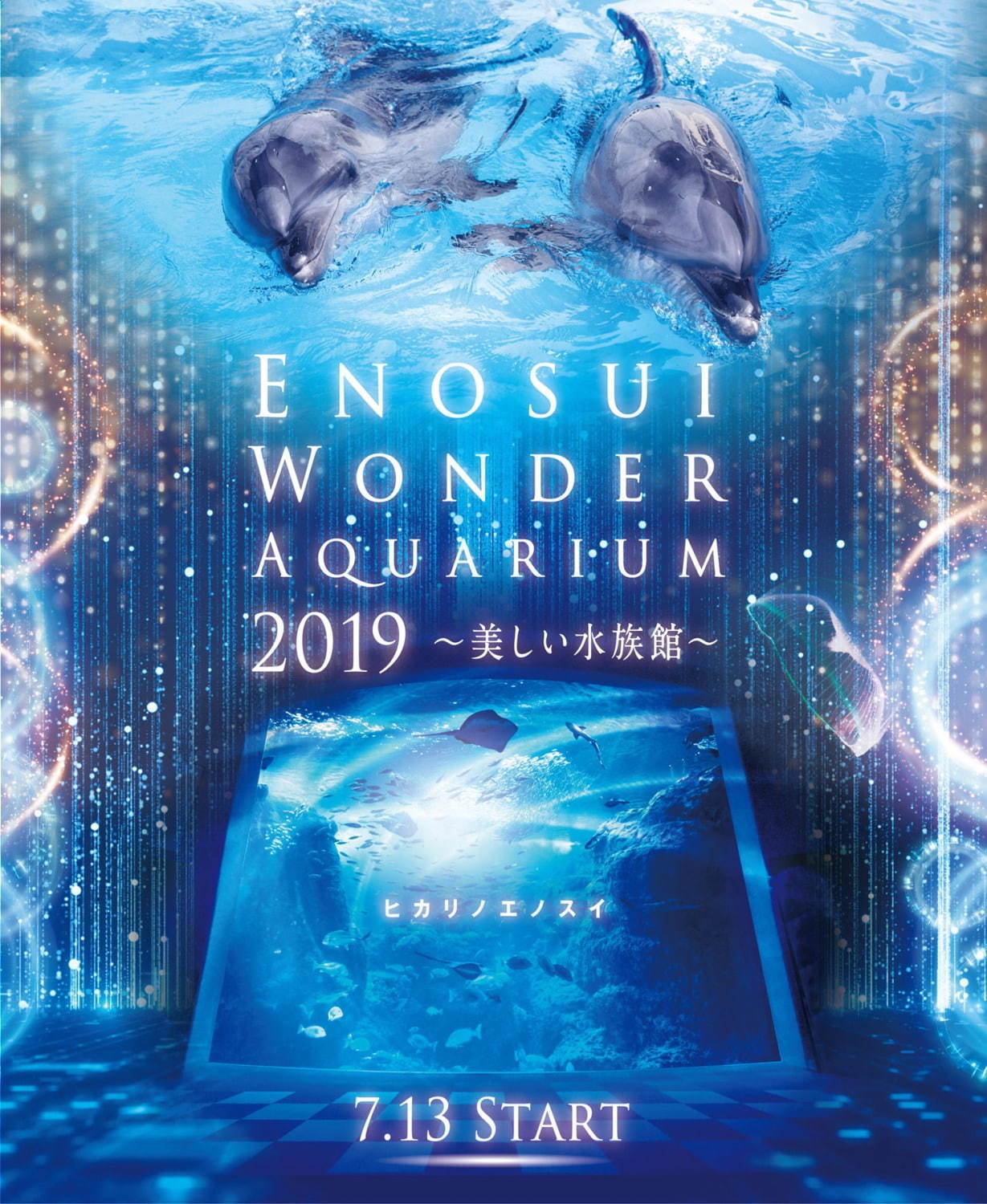 新江ノ島水族館「えのすいワンダーアクアリウム 2019」光をテーマに館内を装飾、夏限定イルカショーも｜写真12
