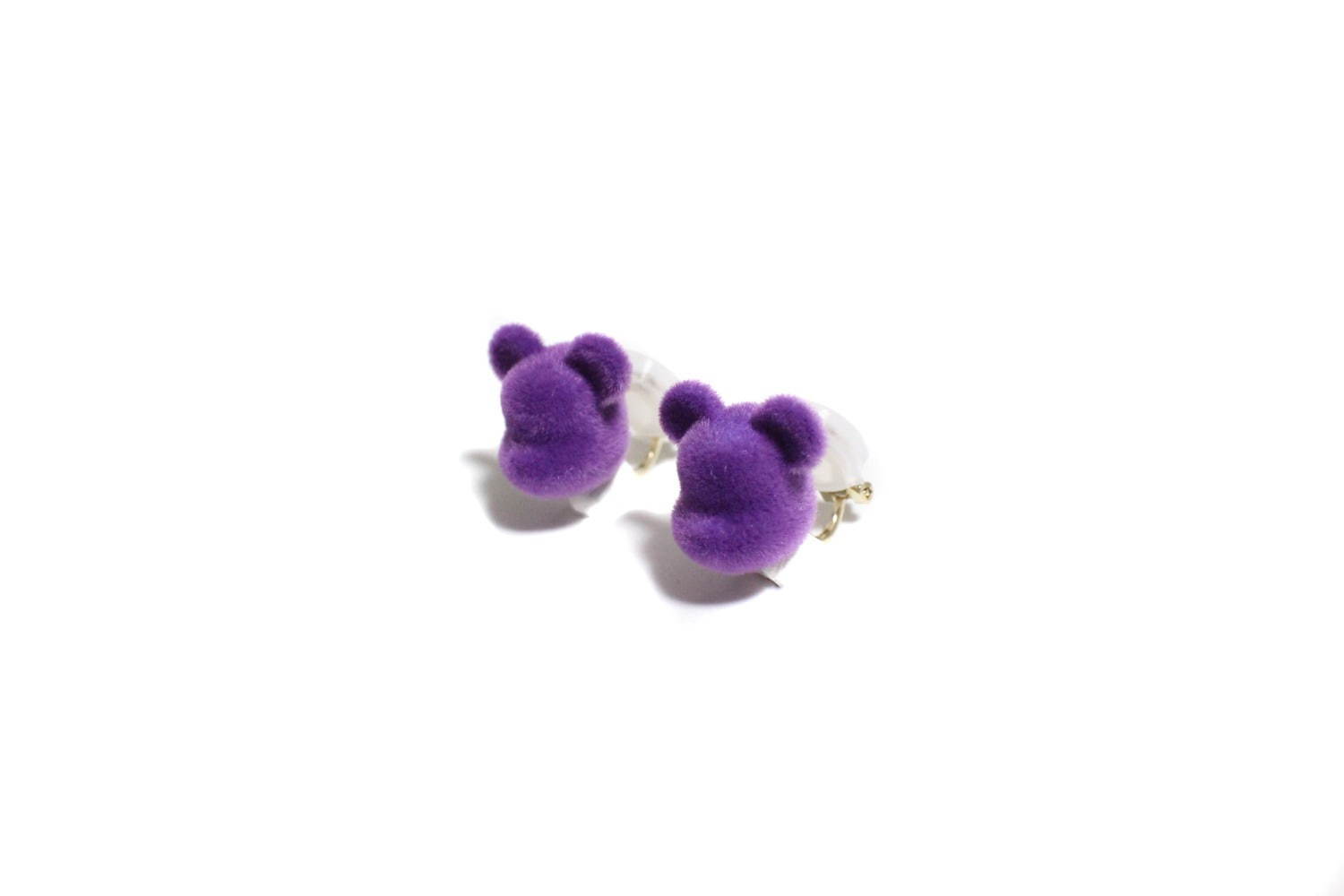 VELVET BE@RBRICK イヤリング-PURPLE 13,000円＋税