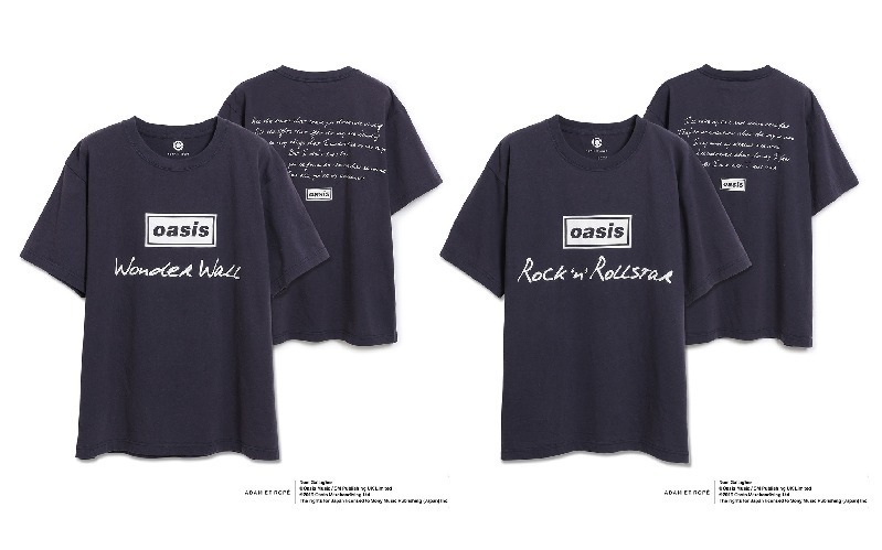 アダム エ ロペ×オアシス別注Tシャツ新作、公式で"世界初"歌詞プリント再び｜写真5