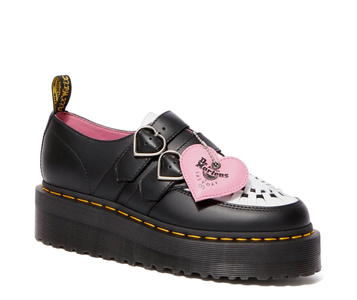 Dr.Martens × Lazy Oaf UK6 厚底 黒 ジュエティ好きにも-