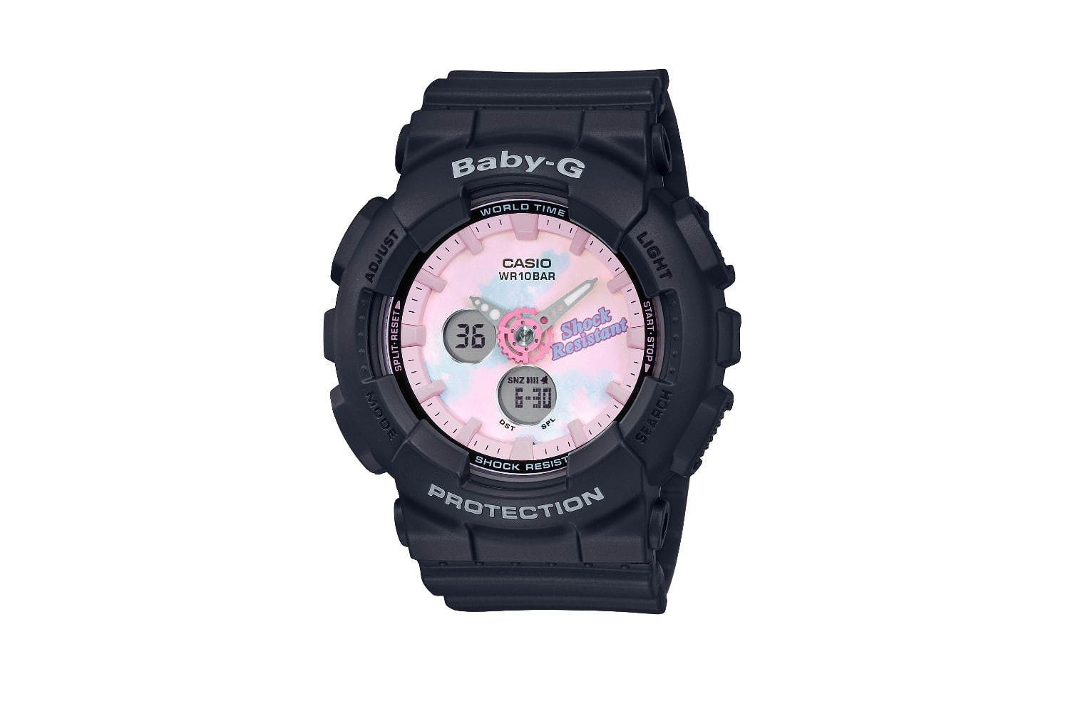BABY-G“タイダイ柄”の新作腕時計、パステルカラーのグラデーションを配した文字盤｜写真4