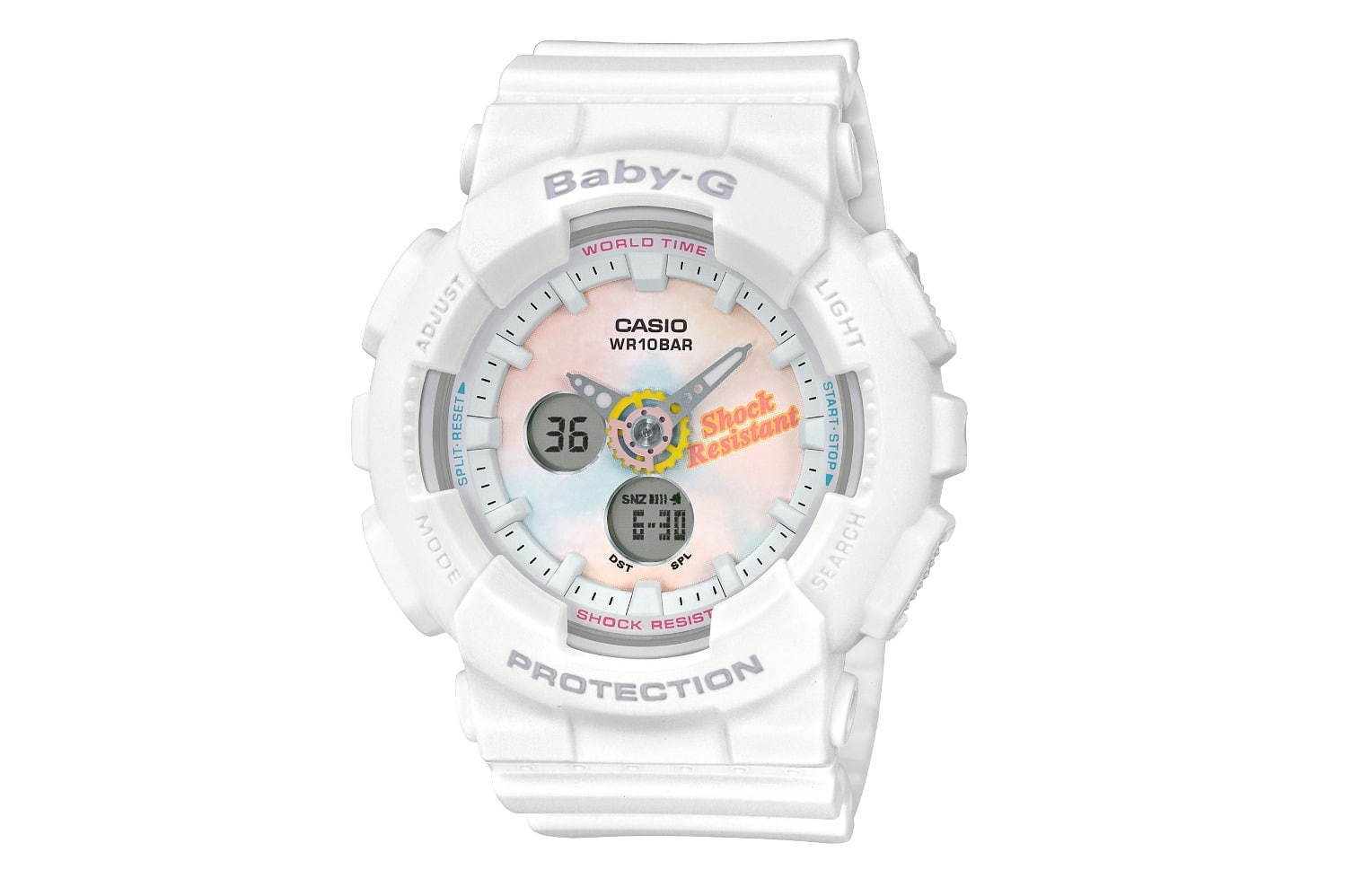 BABY-G“タイダイ柄”の新作腕時計、パステルカラーのグラデーションを配した文字盤｜写真3