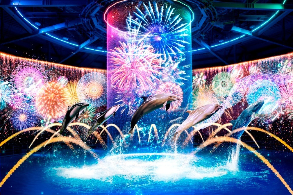アクアリウム｜マクセル アクアパーク品川「花火アクアリウム」音×光×映像で魅せるイルカやペンギンパフォーマンス