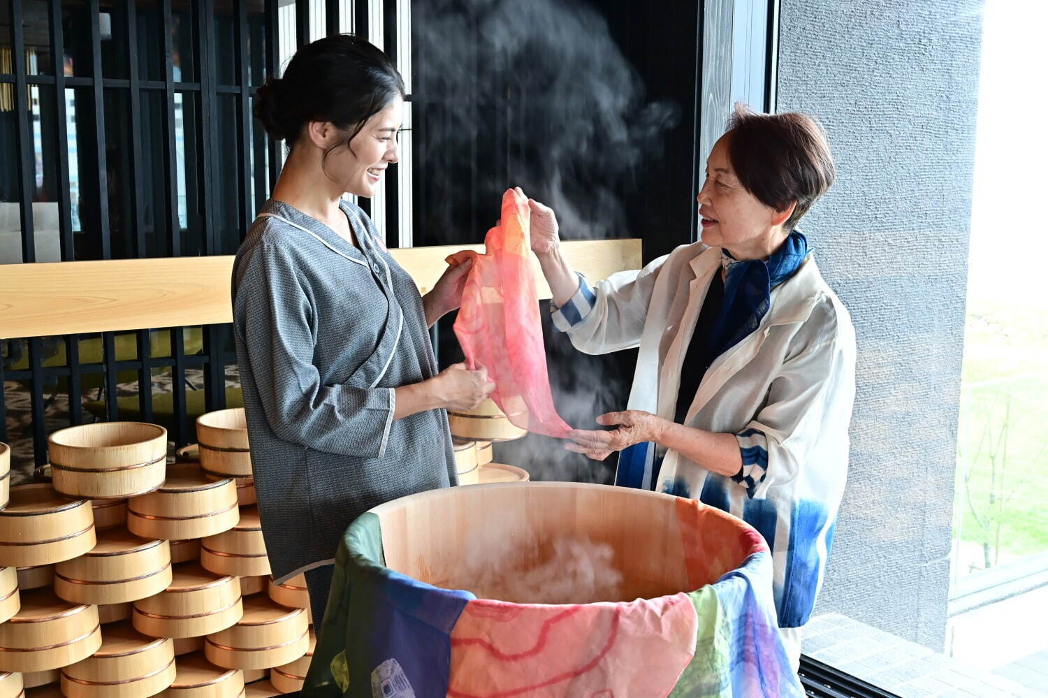 星野リゾートの温泉旅館「界 別府」露天風呂や足湯付きロビー、スマートボール体験も - 隈研吾が設計｜写真12