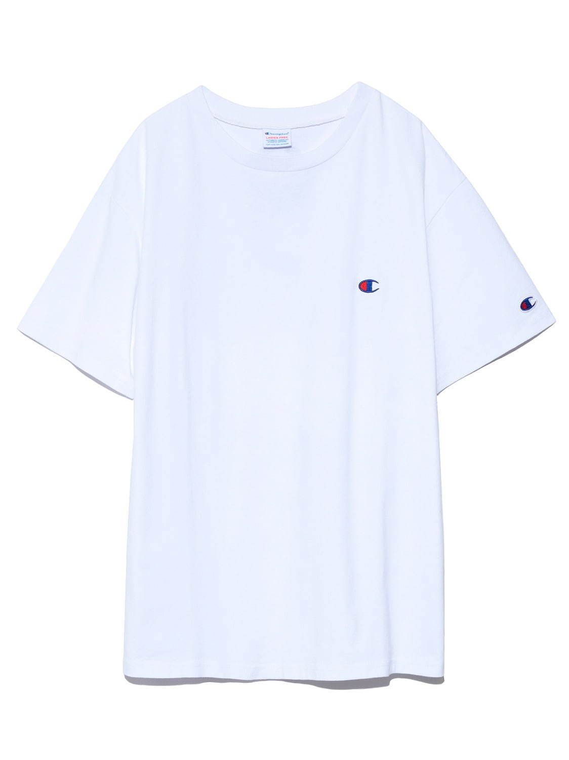 フレイ アイディー×チャンピオンのTシャツ＆ワンピース、袖や背面にロゴを配して｜写真4