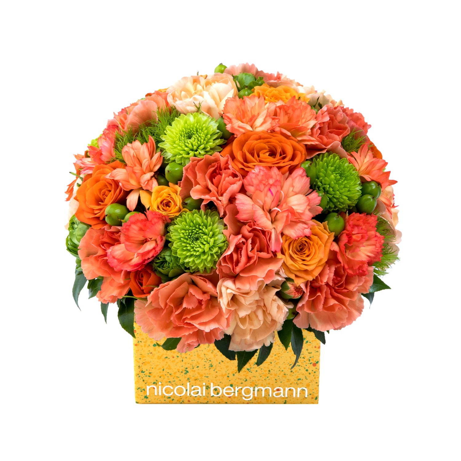 ニコライ バーグマン夏限定フラワーボックス、オレンジ×グリーンの花々をドット柄ボックスに詰めて｜写真3