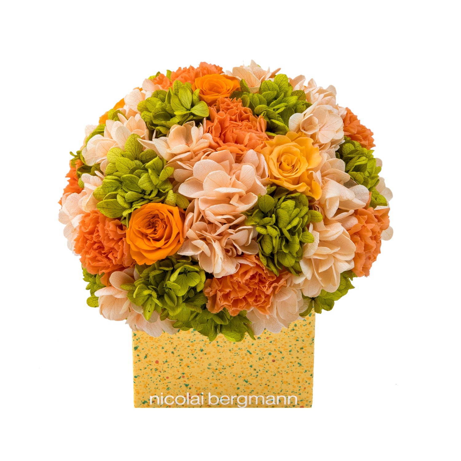 ニコライ バーグマン夏限定フラワーボックス、オレンジ×グリーンの花々をドット柄ボックスに詰めて｜写真4