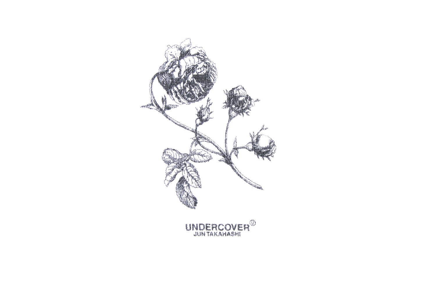 アンダーカバー×リタ、“U”ロゴに薔薇のグラフィックを配したユニセックスパーカー＆Tシャツ｜写真6