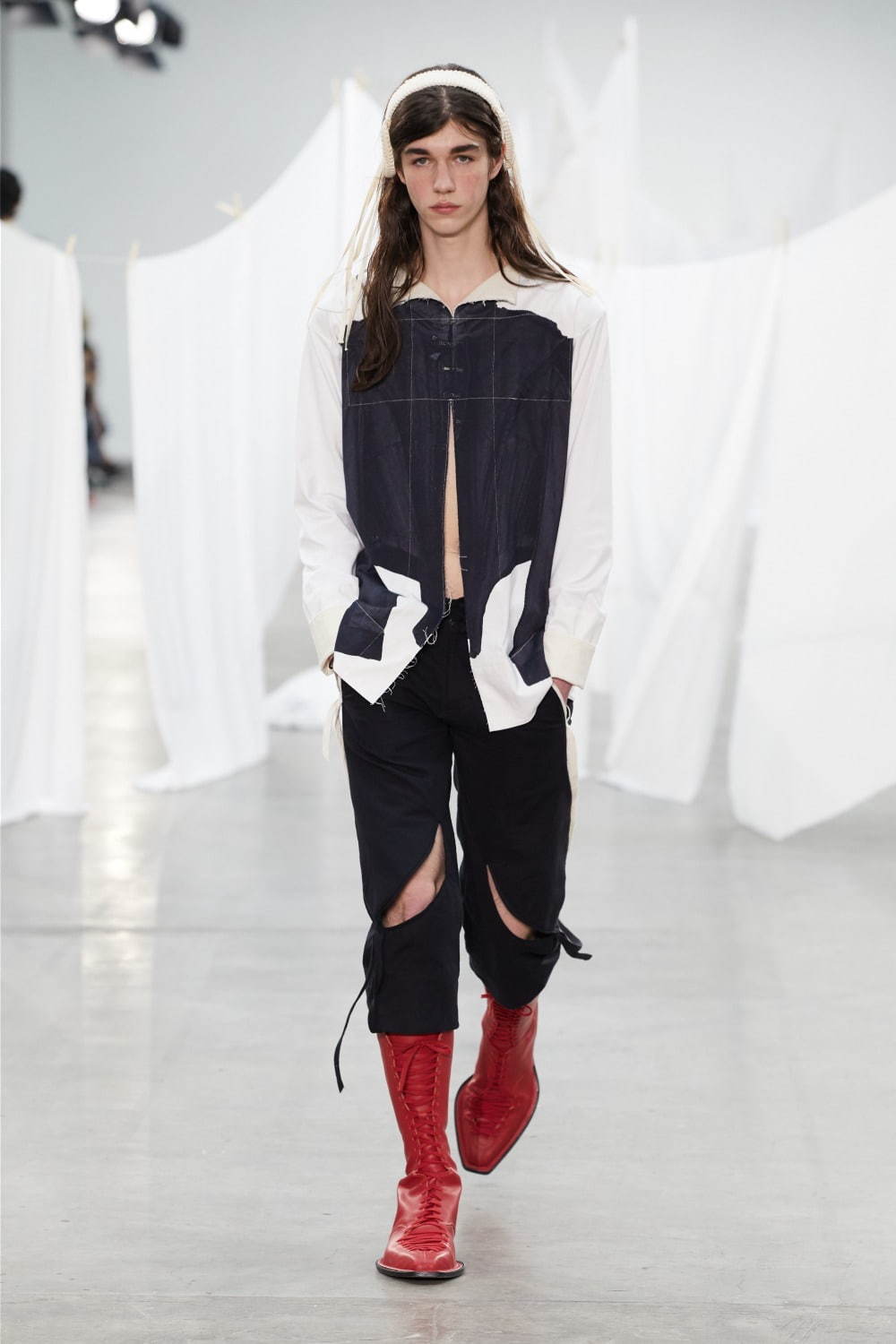 STEFAN COOKE / ステファンクック】 Slashed cardigan（ニット