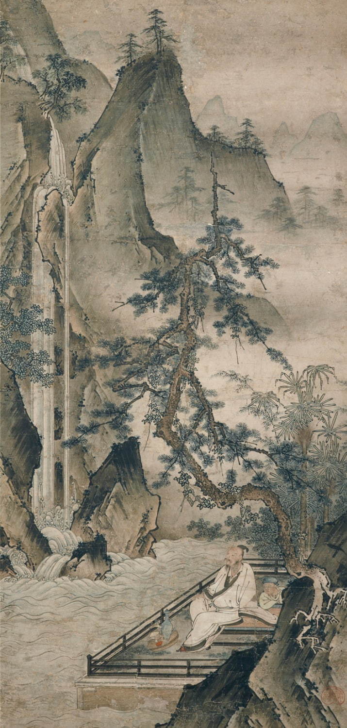 重要美術品 前島宗祐筆「高士観瀑図」 前島宗祐 室町時代(16世紀) 静嘉堂文庫美術館蔵【全期間展示】