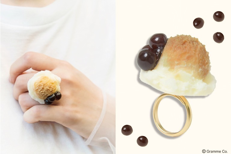 Q-pot.の新作アクセサリー、タピオカ入りアイス＆ミントチョコのカップケーキがモチーフ