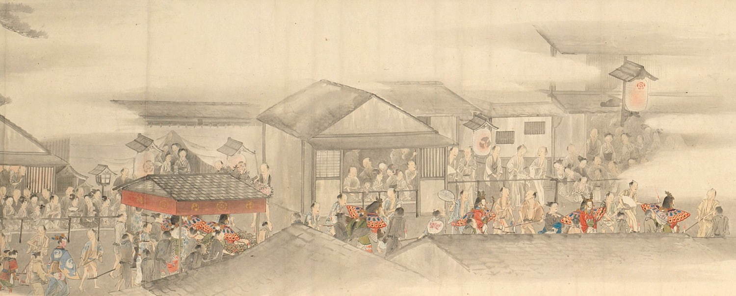 横山華山 祇園祭礼図巻 下巻・部分 個人蔵