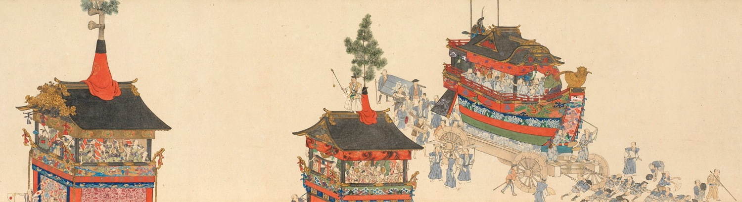 横山華山 祇園祭礼図巻 上巻・部分 個人蔵